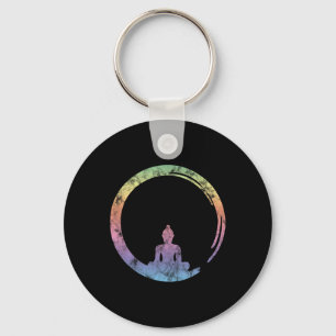 Porte-clés Enso, Zen, Cercle, Symbole Bouddhisme Bouddha Médi