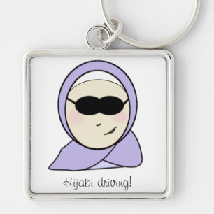 Porte-clés Entraînement de Hijabi - fille musulmane avec le
