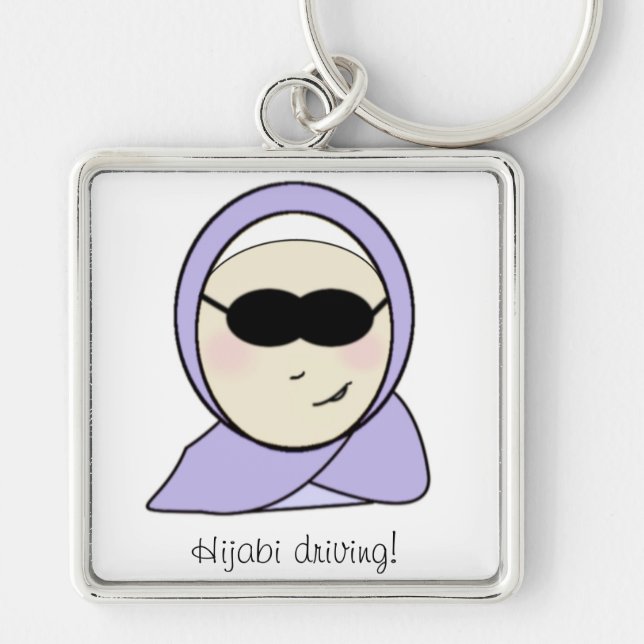 Porte-clés Entraînement de Hijabi - fille musulmane avec le (Devant)
