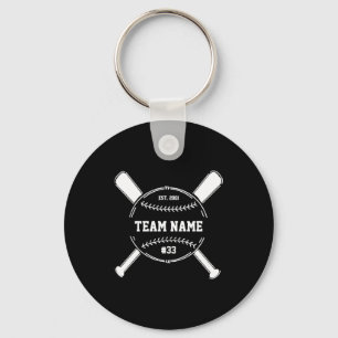 Porte-clés Entraîneur de baseball Merci Équipe Fin de Saison