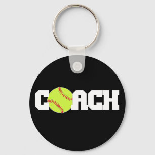 Porte-clés Entraîneur de softball