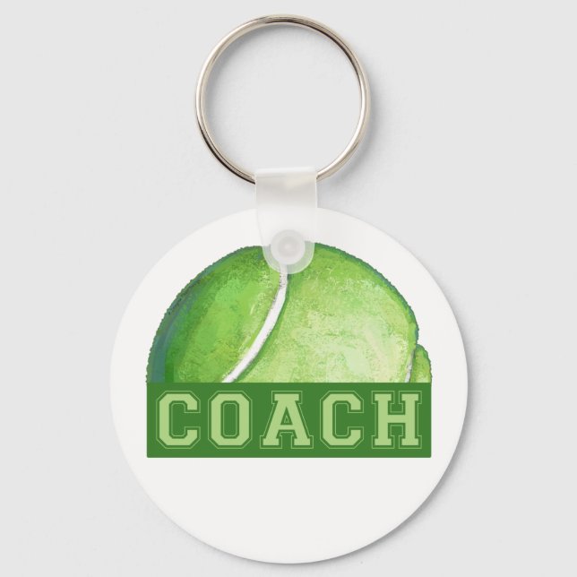 Porte-clés Entraîneur de tennis (Recto)