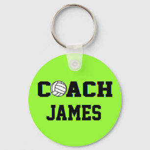 Porte-clés Entraîneur de volleyball - personnalisé