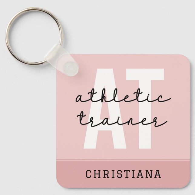 Porte-clés Entraîneur sportif personnalisé AT (Recto)
