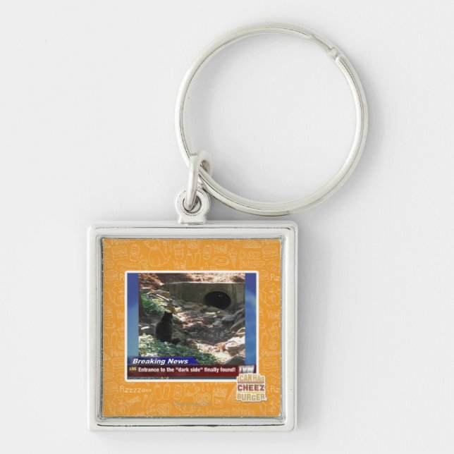 Porte-clés Entrée au côté en noir (Devant)