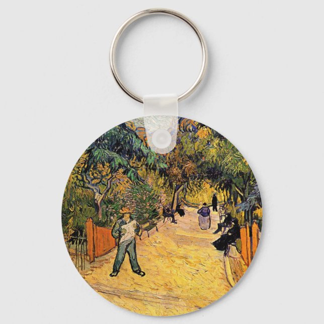 Porte-clés Entrée du Parc Public par Vincent van Gogh (Recto)