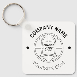 PORTE-CLÉS ENTREPRISE PERSONNALISÉE LOGO ADRESSE WEB CLASSIQU