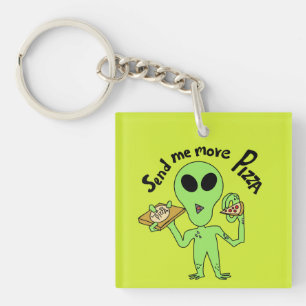 Porte-clés envoyer plus de pizza ufo