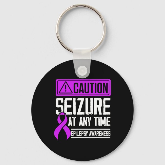 Porte-clés Epilepsy Awareness Seizure Epileptic Warrior Survi (Recto)