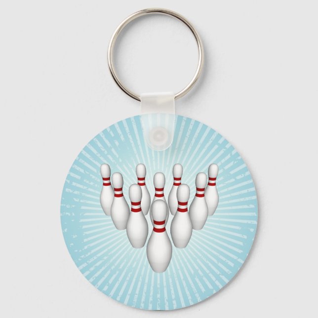 Porte-clés Épingles de Bowling : Modèle 3D : Porte - clé (Recto)