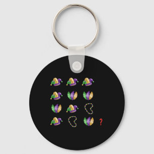Porte-clés Équation mathématique Mardi Gras Perles Masques En