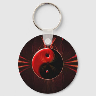 Porte-clés Équilibre de porte - clé de Yin Yang du feu