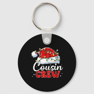 Porte-clés Équipage de cousin chapeau de Père Noël Lumières d