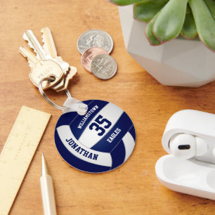 Porte-clés équipe bleue couleurs garçons filles volley