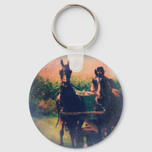 Porte-clés Équipe d'Amish Horse