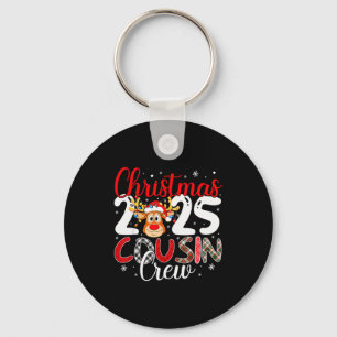 Porte-clés Équipe de cousins de Noël 2025 Pyjama de Noël asso