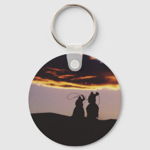 Porte-clés Équipe de Cowboy avec Lassos