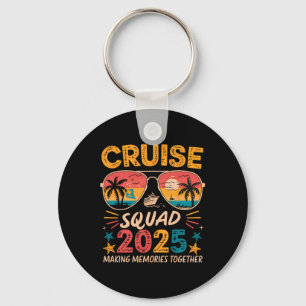 Porte-clés Équipe de croisière 2025 Vacances d'été en famille