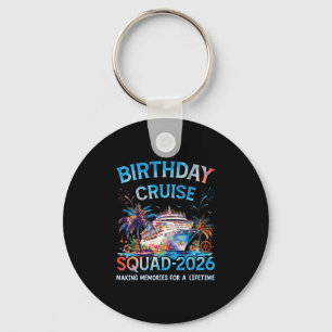 Porte-clés Équipe de croisière d'anniversaire 2026 Équipage d