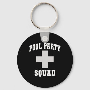 Porte-clés Équipe de fête à la piscine mignonne Papa Croisièr