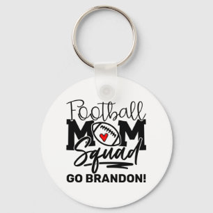 Porte-clés Équipe de maman de football personnalisée