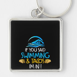 Porte-clés Équipe De Natation De Taco Lover Funny Hommes Femm