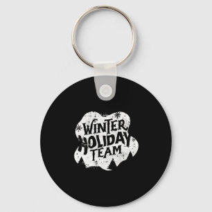 Porte-clés Équipe de Noël d'hiver