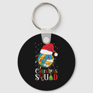 Porte-clés Équipe de Noël Funny Noël Lumières Volley