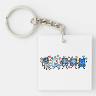 Porte-clés Équipe de radiologie adorable pour les professionn