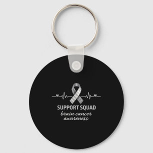 Porte-clés Équipe de soutien sensibilisation au cancer du cer