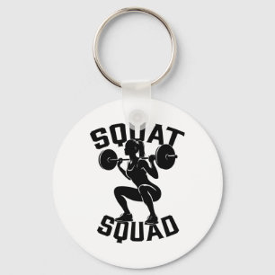 Porte-clés Équipe de squat entraînement Partenaire Entraîneur