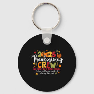 Porte-clés Équipe de Thanksgiving 2025 Dinde Reconnaissant Au