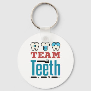 Porte-clés Équipe Dents Escouade dentaire Personnel Dentiste 