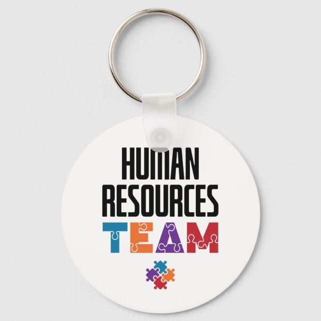 Porte-clés Équipe des ressources humaines RH (Recto)