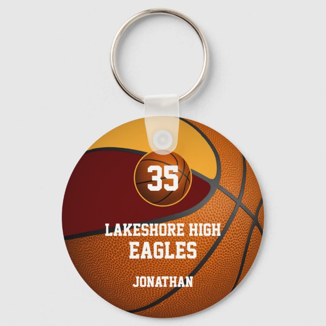 Porte-clés équipe d'or de basket-ball (Recto)