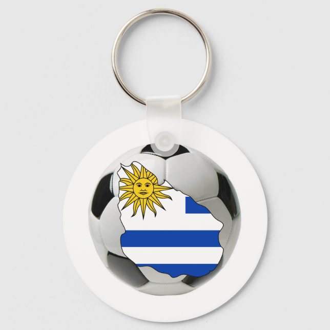Porte-clés Équipe d'Uruguay (Recto)