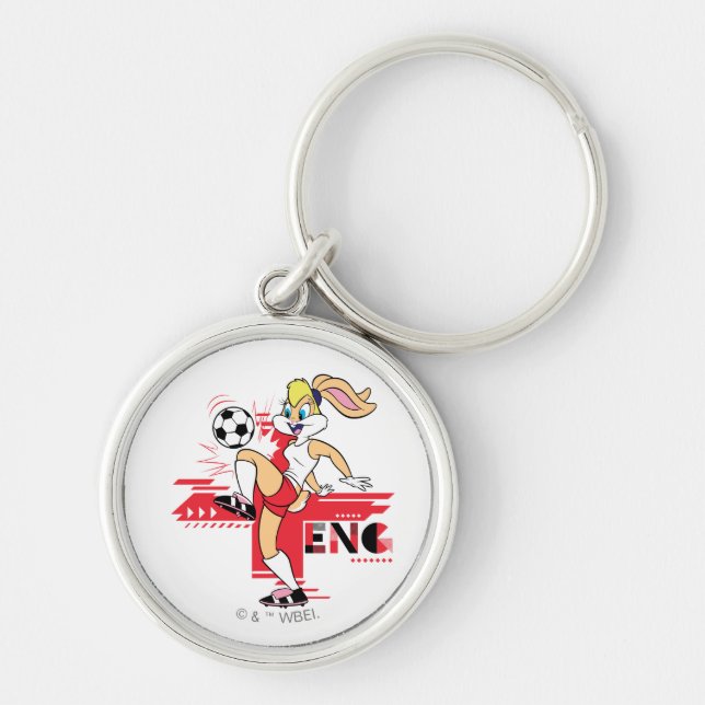 Porte-clés Équipe Lola Bunny Angleterre Graphique de football (Devant)