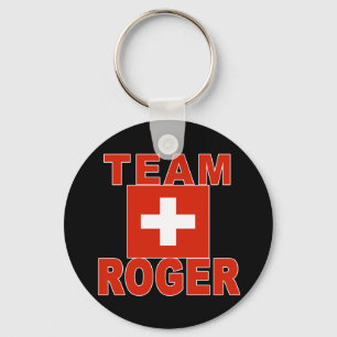 Porte-clés Équipe Roger avec le drapeau suisse