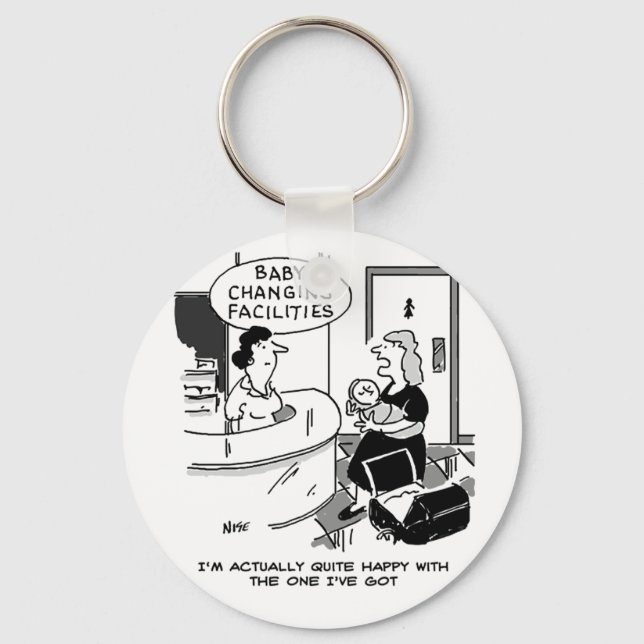 Porte-clés Équipements de changement pour bébé dans une bouti (Recto)