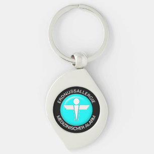 Porte-clés ERDNUSSALLERGIE Médicale Alert Metal Porte - clé
