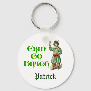 Porte-clés Erin Go Braugh Citation Irlandaise Personnalisée