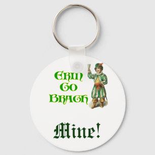 Porte-clés Erin Go Braugh, Irlandais Personnalisable, Dit :