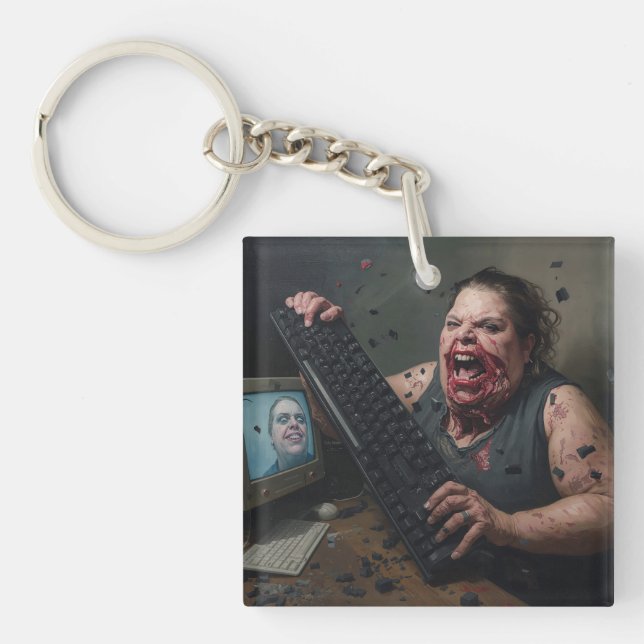 Porte-clés Erreur de Rage : Défaillance du Système - Ctrl Alt (Devant)