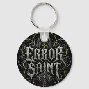 Porte-clés Erreur Saint Gothique Cyberpunk Devant & Derrière 