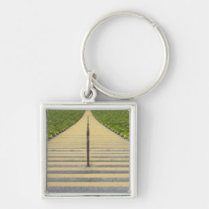 Porte-clés Escalier de stade entre les rangées des sièges