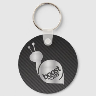 Porte-clés escargot de poussée en argent