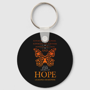Porte-clés Espoir Leucémie Sensibilisation Orange Ribbon