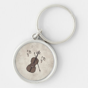 Porte-clés Espresso Violino-Violon créé avec des grains de ca