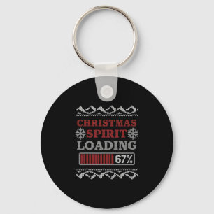 Porte-clés Esprit de Noël Chargement 67 Meme Six Sept Fêtes