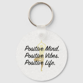 Porte-clés Esprit Positif, Vibes Positives, Vie Positive Yoga